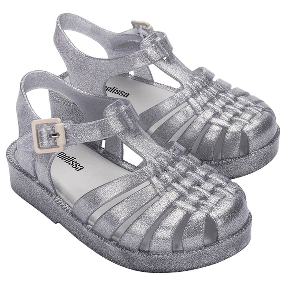 Mini Melissa - Possession Shiny Sandals - Glitter Clear