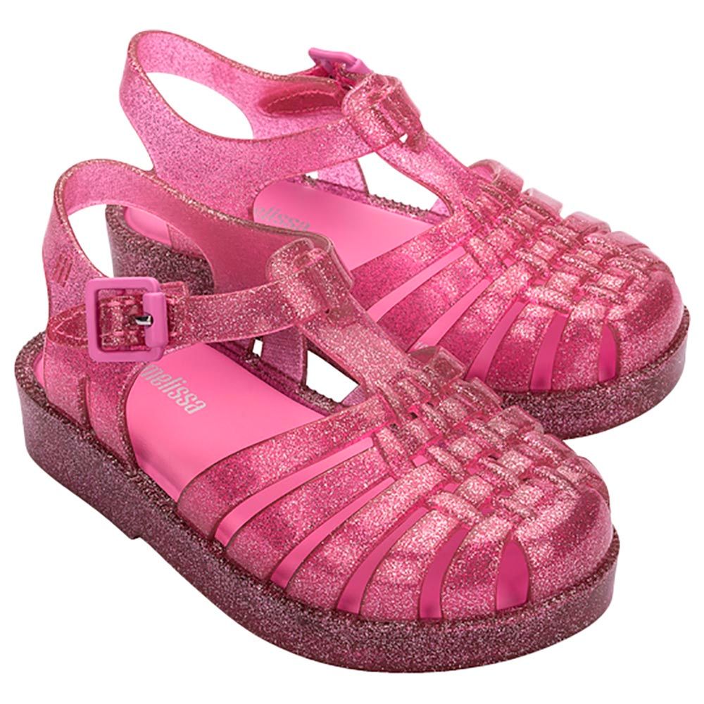 Mini Melissa - Possession Shiny Sandals - Glitter Pink