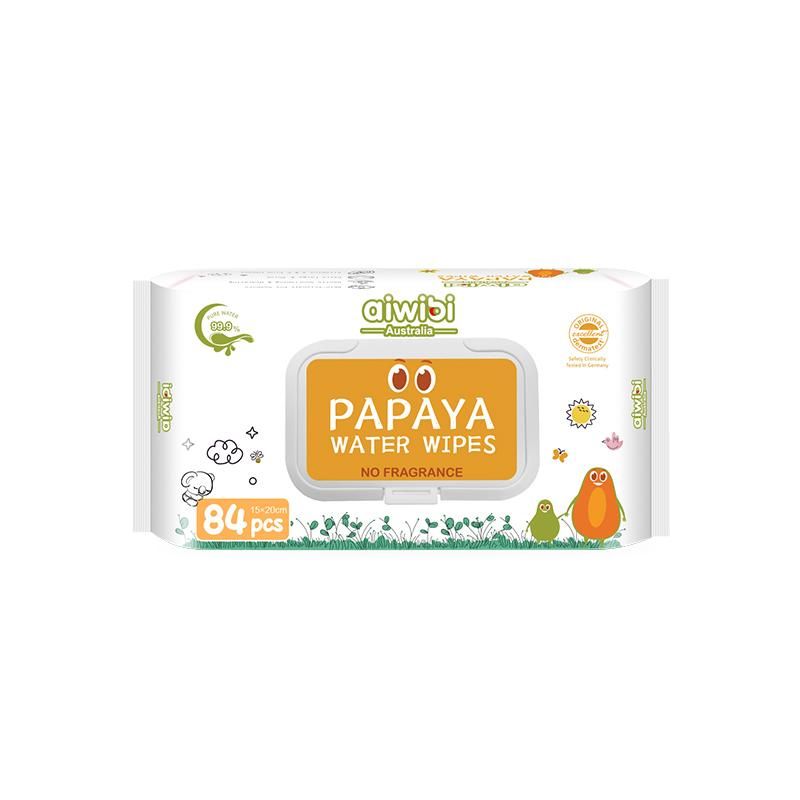 Aiwibi - Papaya Water Wipes - 84pcs