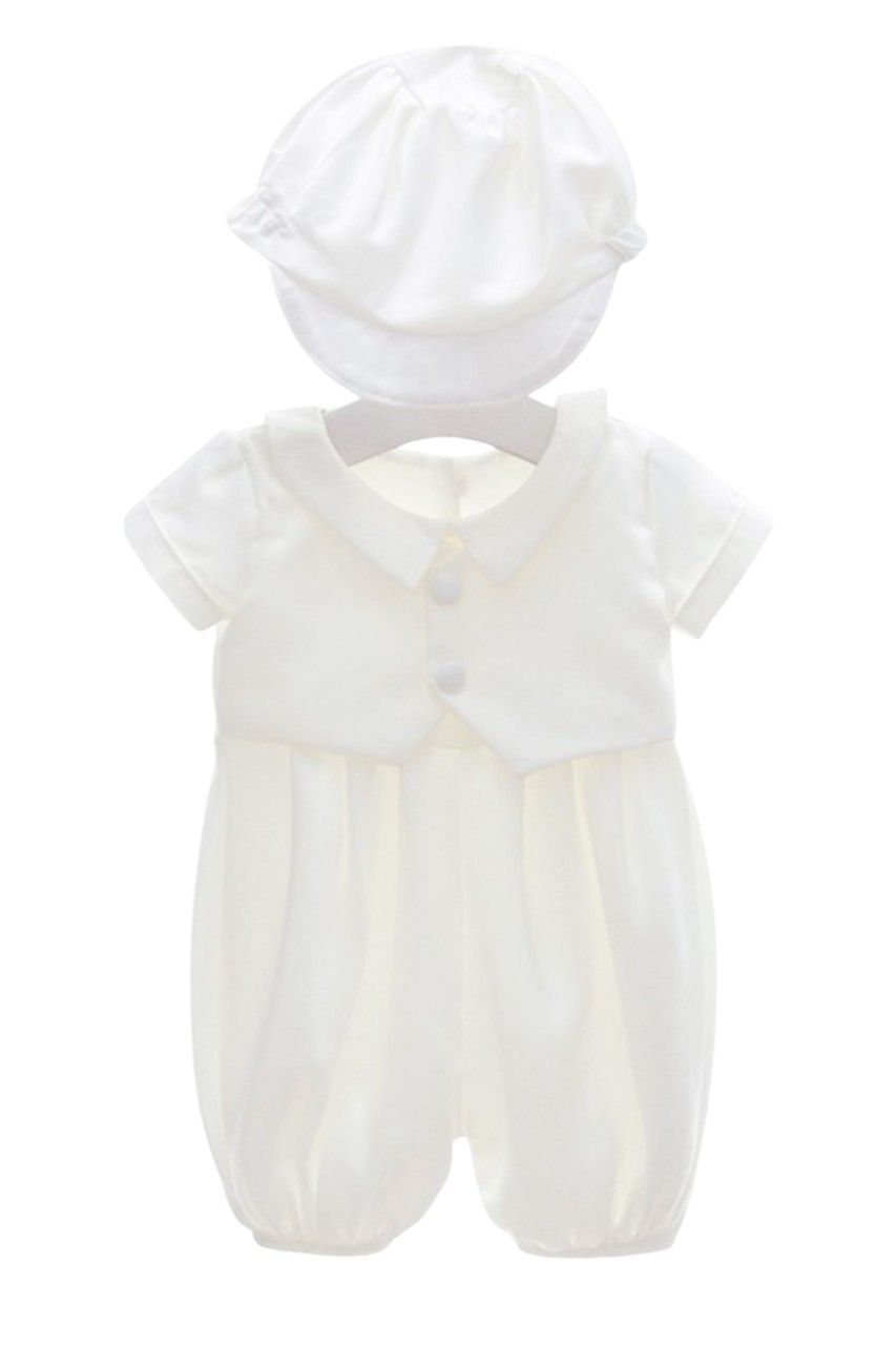 Bambimici - Baby Boy's Ensemble Dress - White