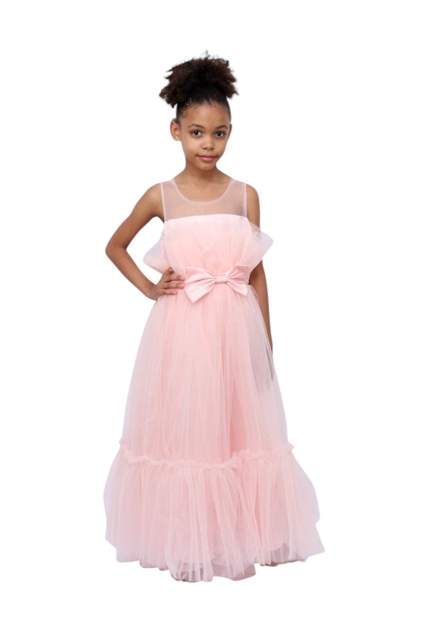 D' Daniela - Girl's Alice Party Dress - Light Pink