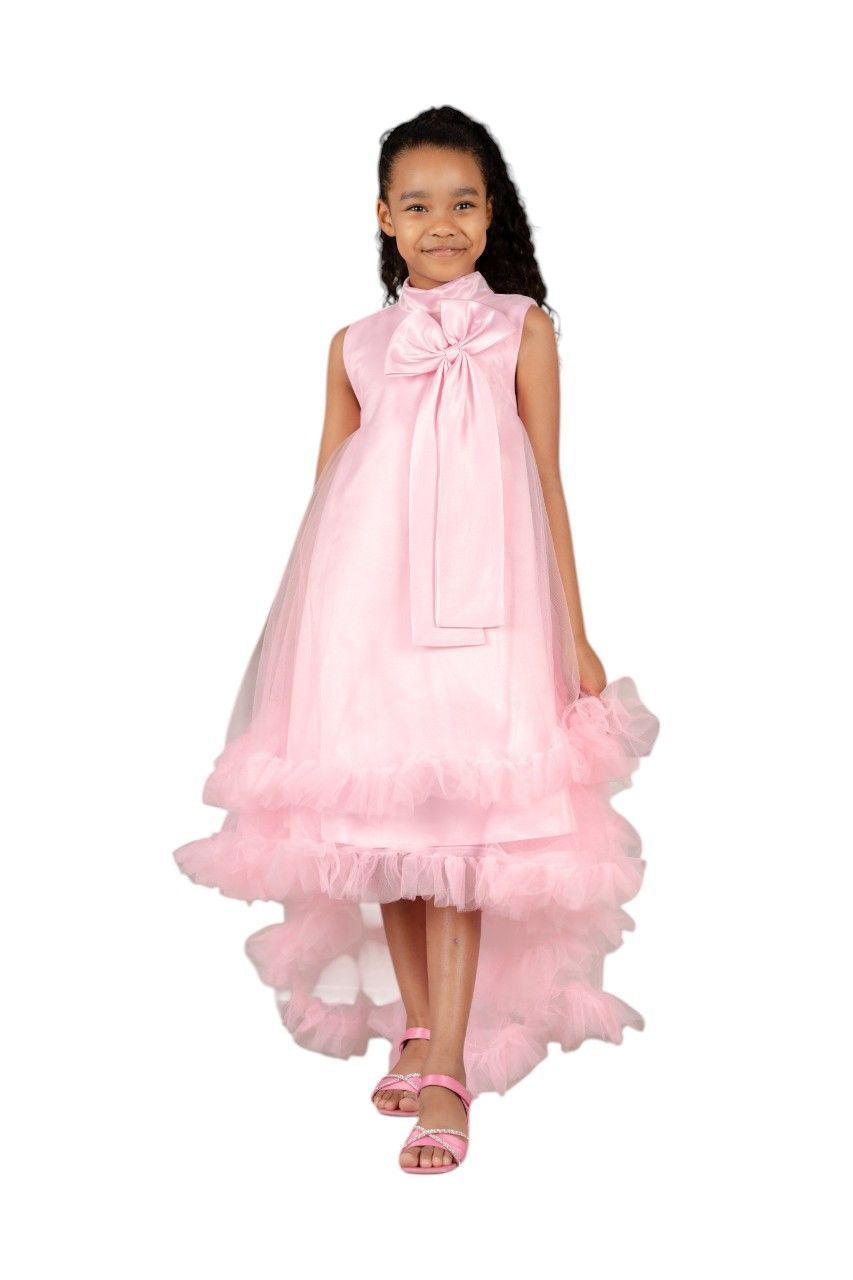 D' Daniela - Girl's Monalisa Premium Dress - Baby Pink