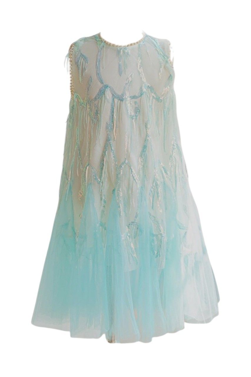 D' Daniela - Fairy Tulle Dress - Aqua Blue