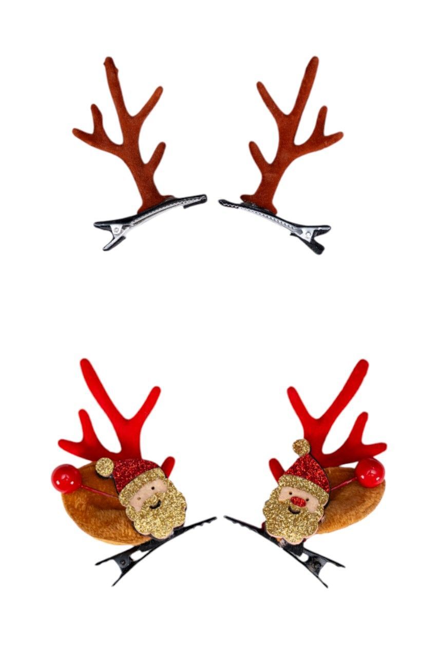 D' Daniela - 2 Pairs Of Christmas Hair Clips - Set D