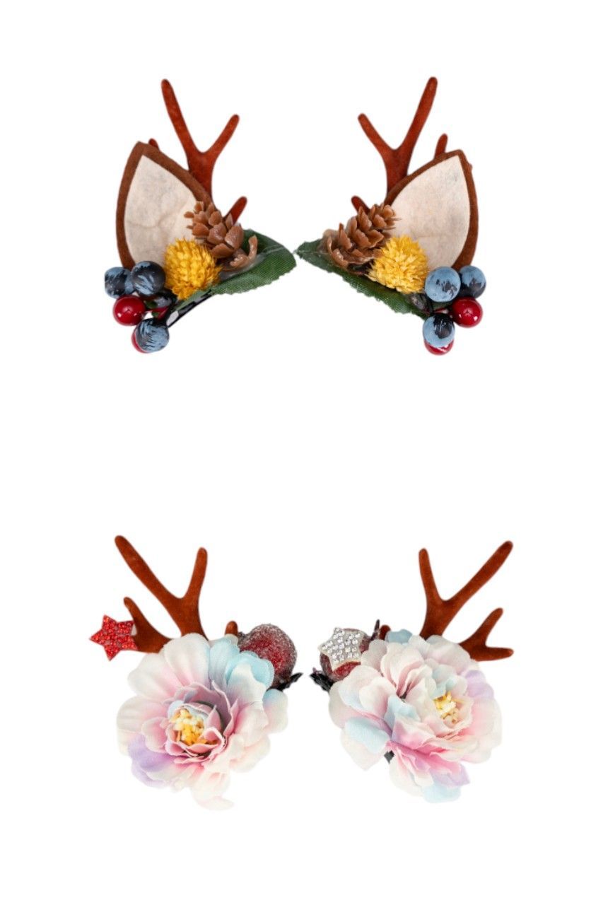 D' Daniela - 2 Pairs Of Christmas Hair Clips - Set I