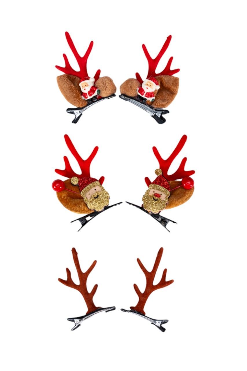 D' Daniela - 3 Pairs Of Christmas Hair Clips - Set M