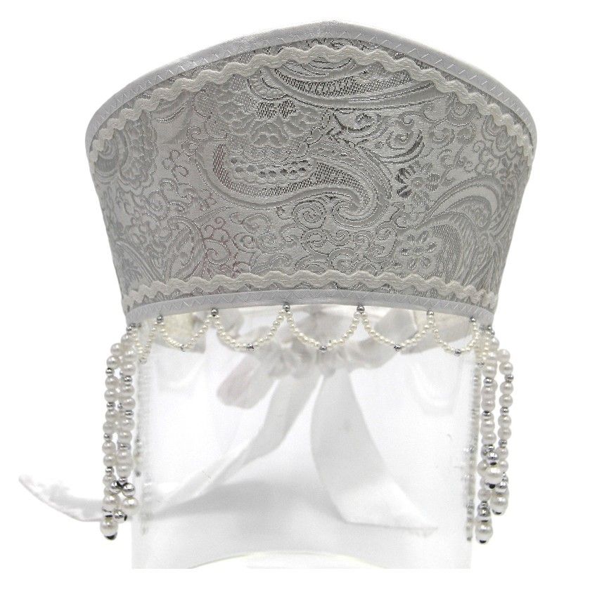 D' Daniela - Women's Traditional Headdress Kokoshnik - Silver