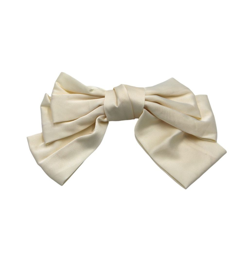 D' Daniela - Aina Ribbon Bow Clip - Cream