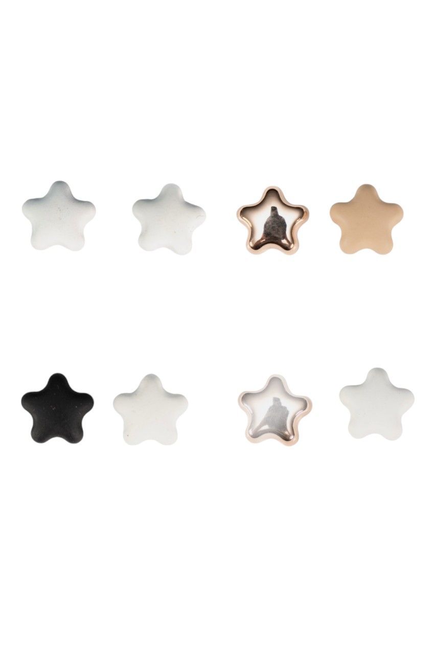 D' Daniela - 4 Pairs - Lilia Star Shaped Hijab Magnet