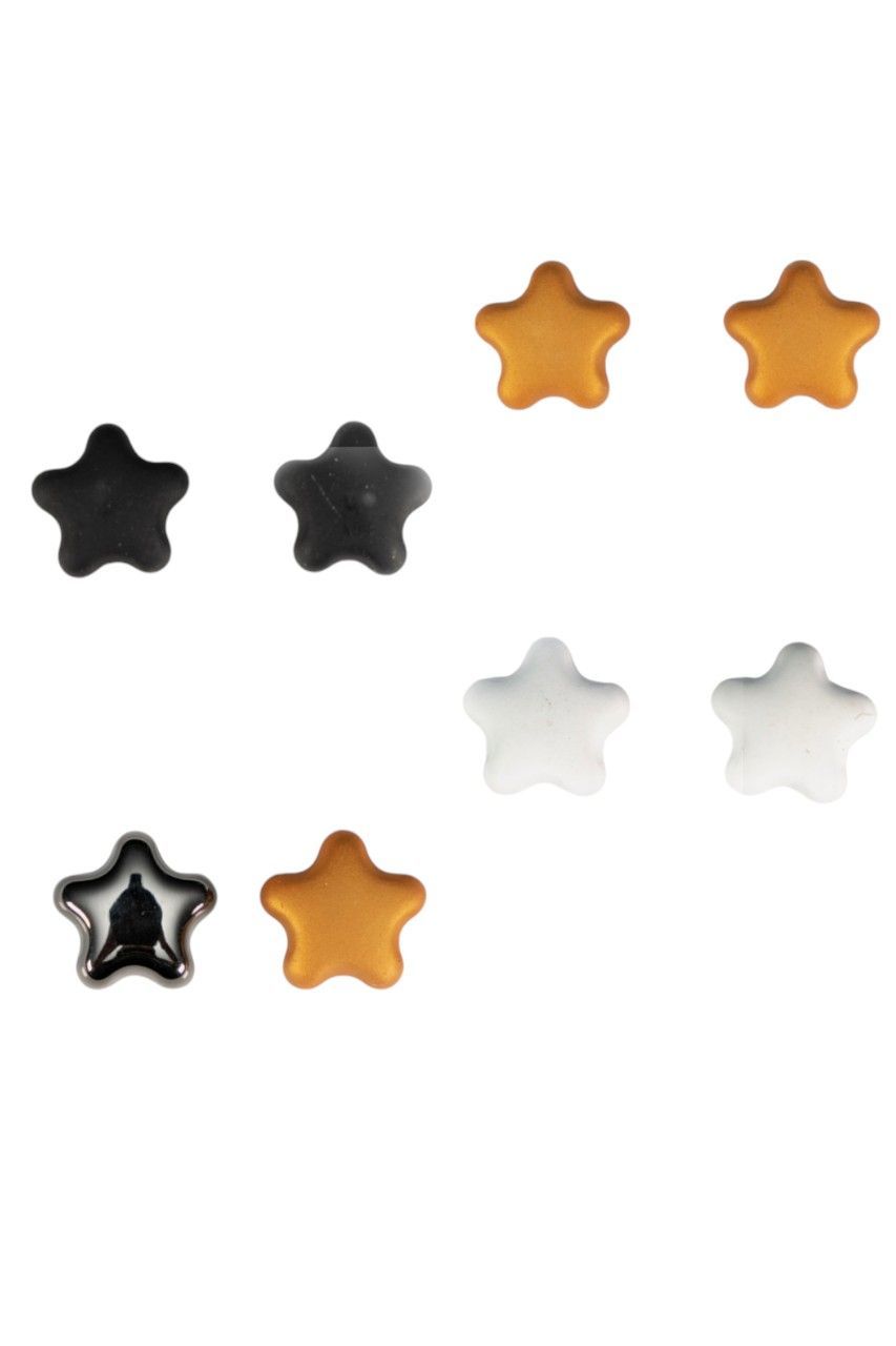 D' Daniela - 4 Pairs - Lena Star Shaped Hijab Magnet