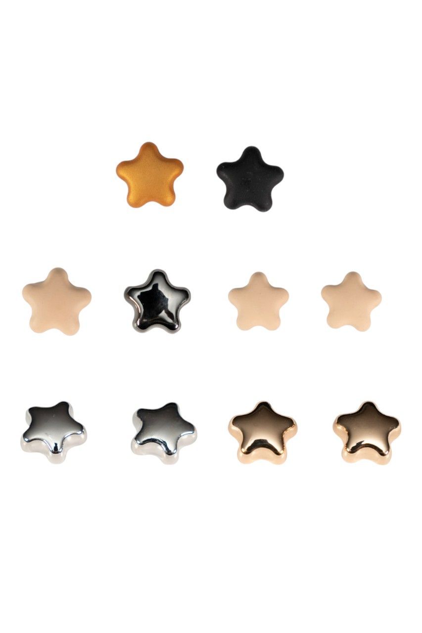 D' Daniela - 5 Pairs - Aina Star Shaped Hijab Magnet