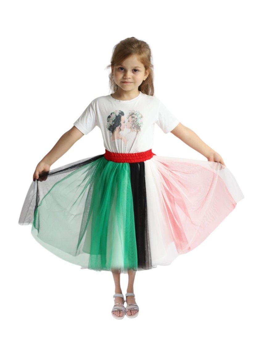 D' Daniela - Girls UAE Flag National Day Skirt