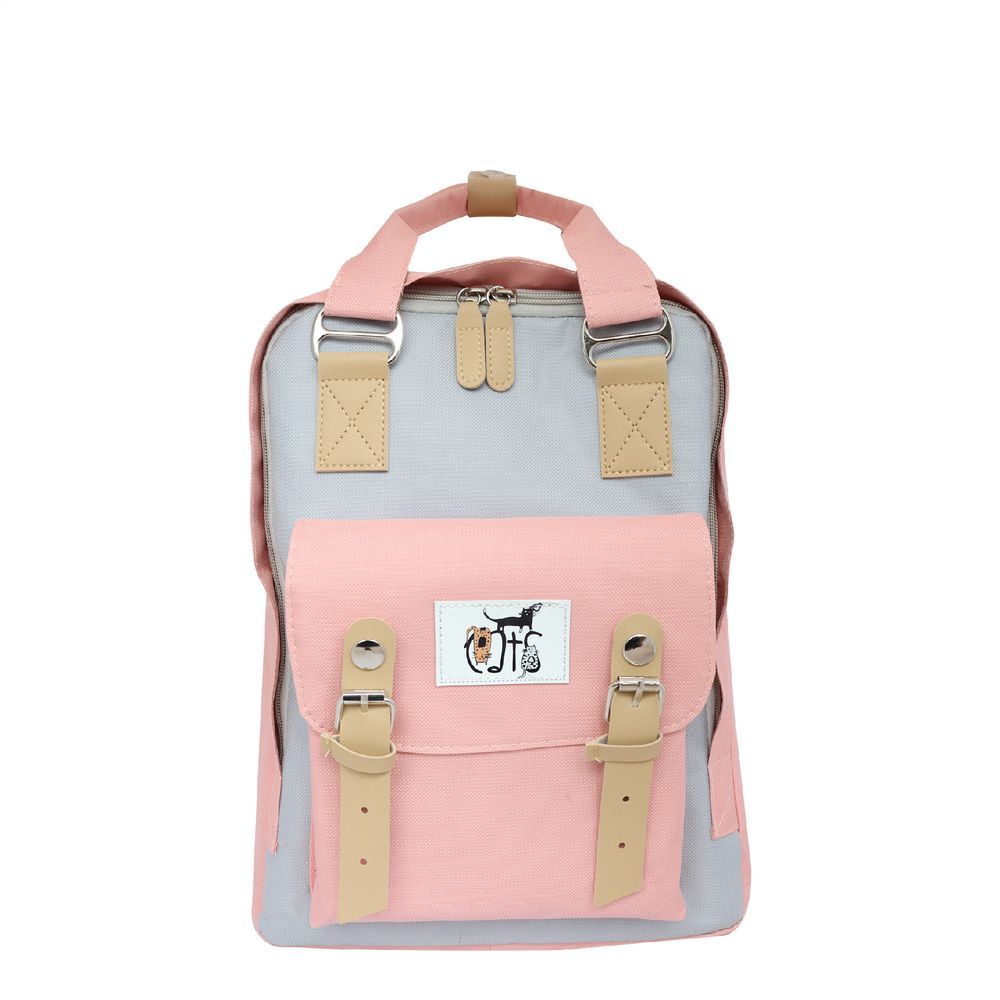 Biggdesign - Cats Laptop Backpack - Pink - 14-Inch