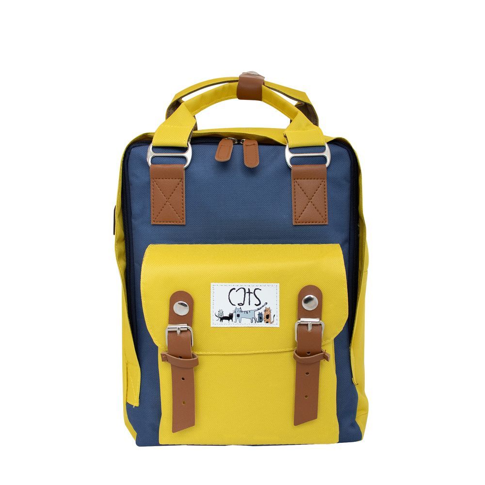 Biggdesign - Dogs Laptop Backpack - Yellow - 14-Inch