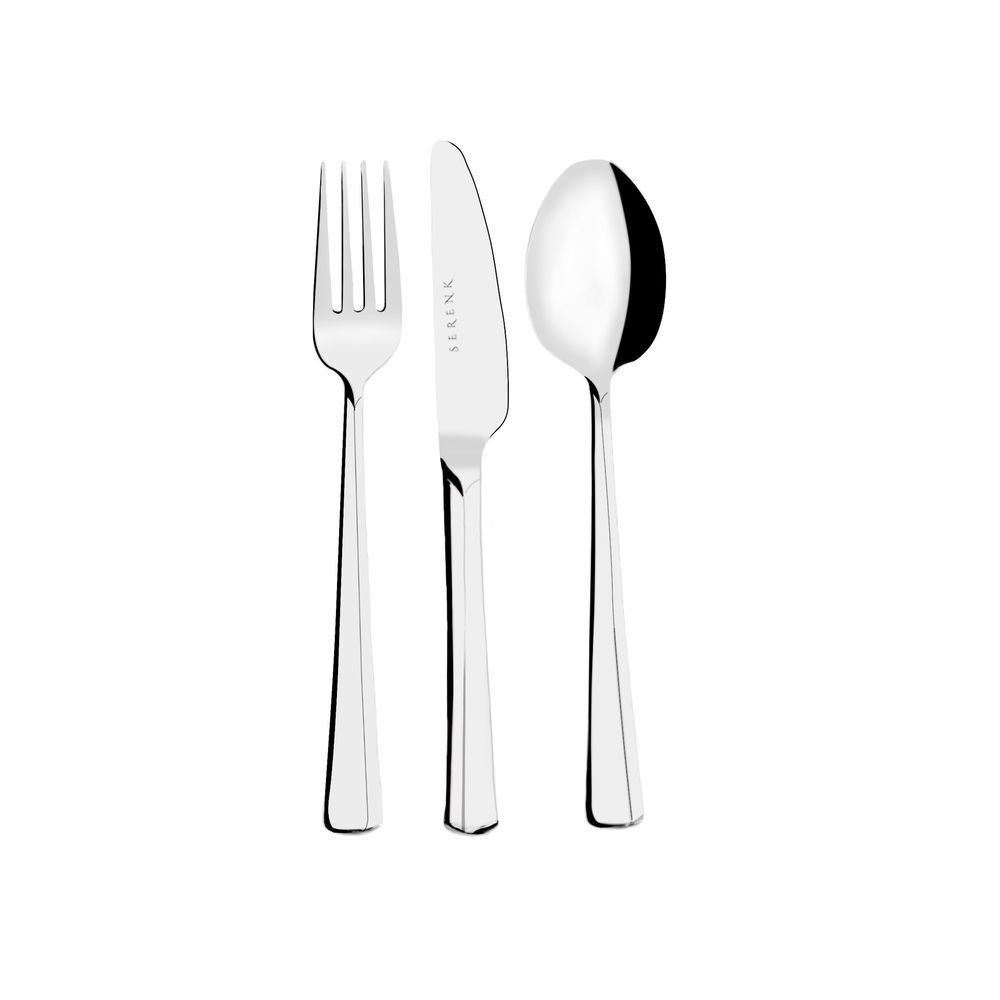 Serenk - Paris Stainless Steel Cutlery Set - 6pcs Each - 18pcs