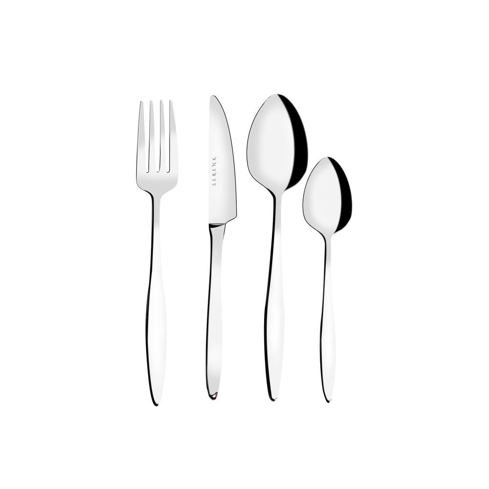 Serenk - Milan Stainless Steel Cutlery Set - 6pcs Each - 24pcs