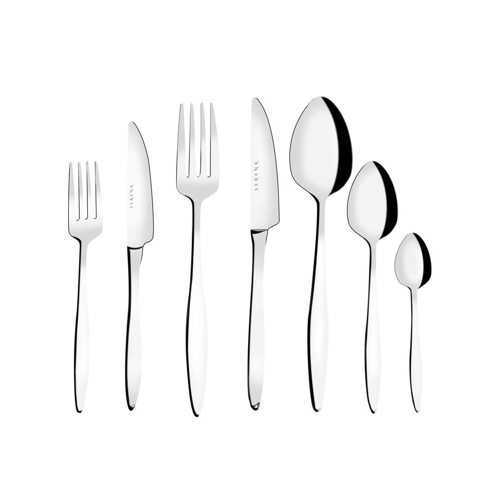 Serenk - Milan Stainless Steel Cutlery Set - 6pcs Each - 42pcs