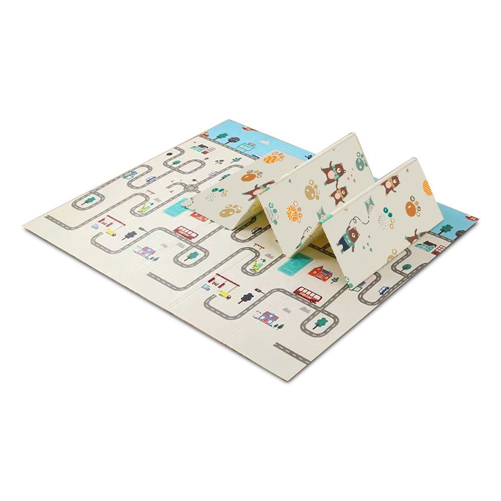 HOCC - Reversible And Foldable Anti-Slip Baby Playmat - 180x150x1 cm