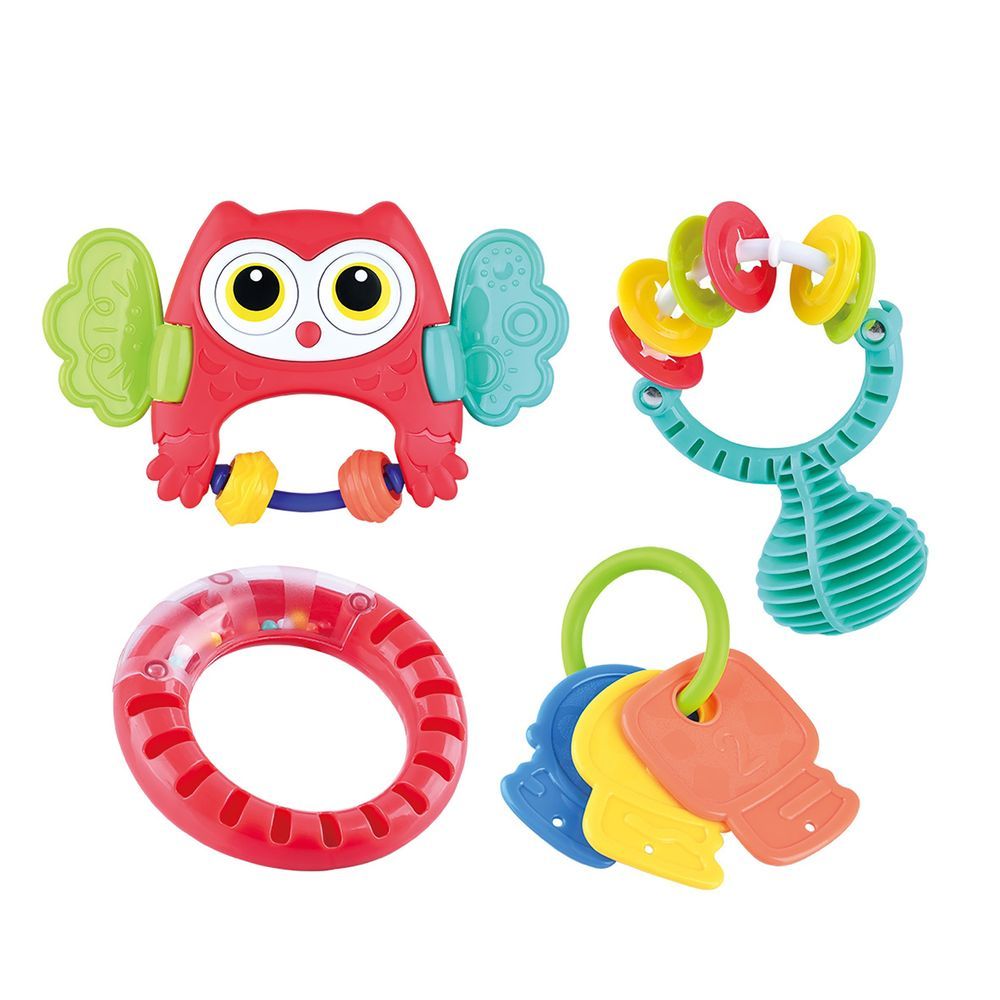 Happy Kids - Playgo Shake And Rattle Playset - 4 Pcs