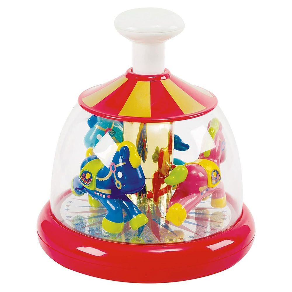 Happy Kids - Playgo Push N Spin Carousel Toy