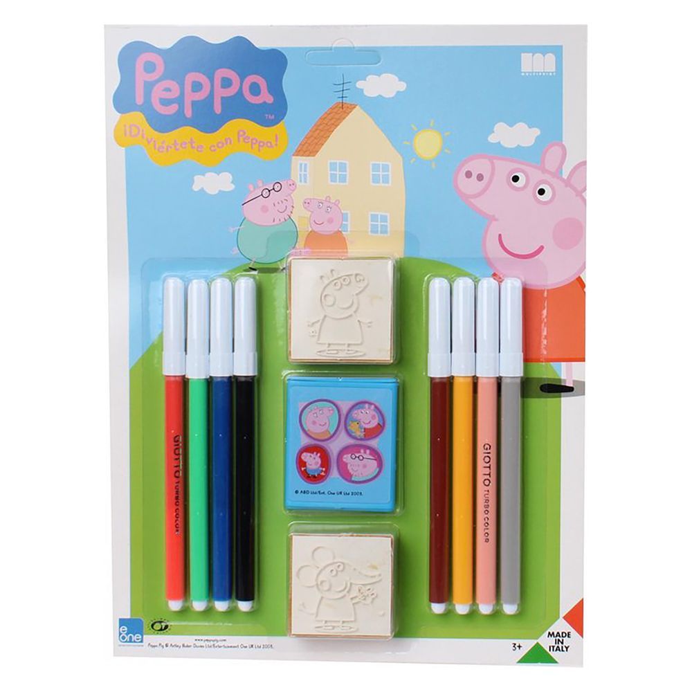 Multiprint - Peppa Pig Blister Stamping Set - 11 Pcs