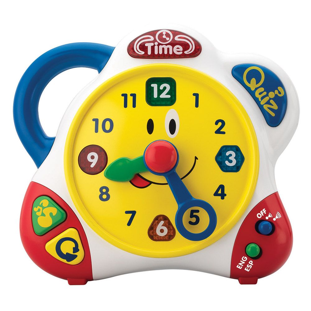 Happy Kids - Little Learner Bilingual Learning Clock Electronic Toy