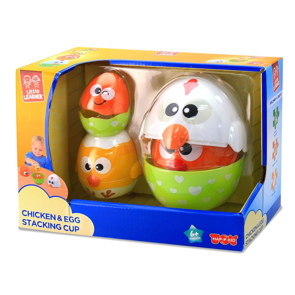 Happy Kids - Little Learner Chicken And Egg Stacking Cup Toy