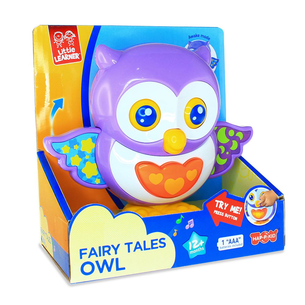 Happy Kids - Little Learner Fairy Tales Owl Light And Sound Toy