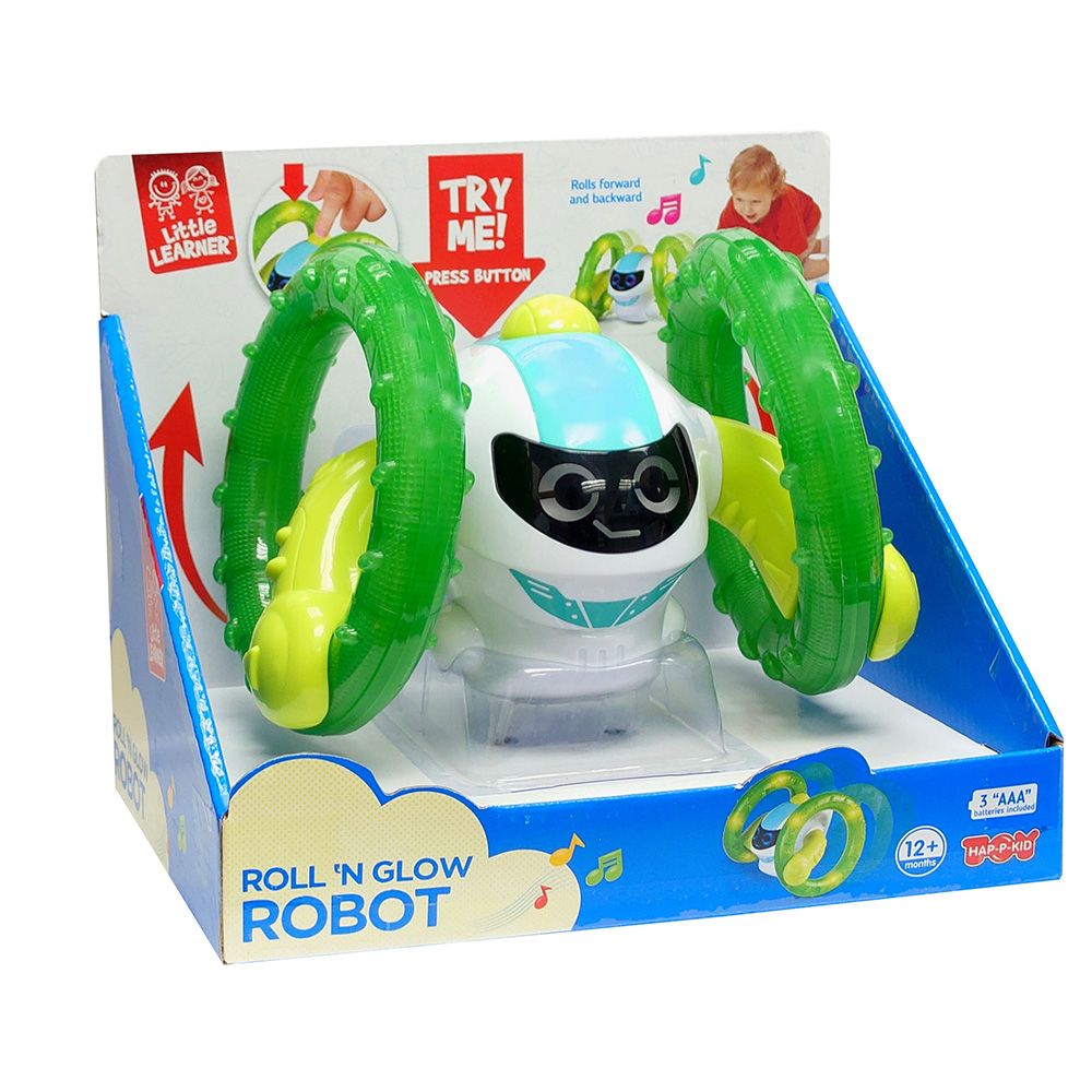 Happy Kids - Little Learner Roll 'N Glow Robot