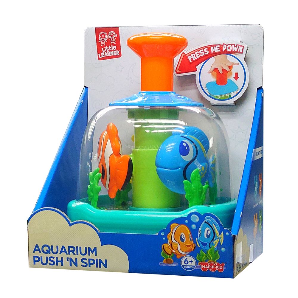 Happy Kids - Push 'N Spin Aquarium Early Learning Toy