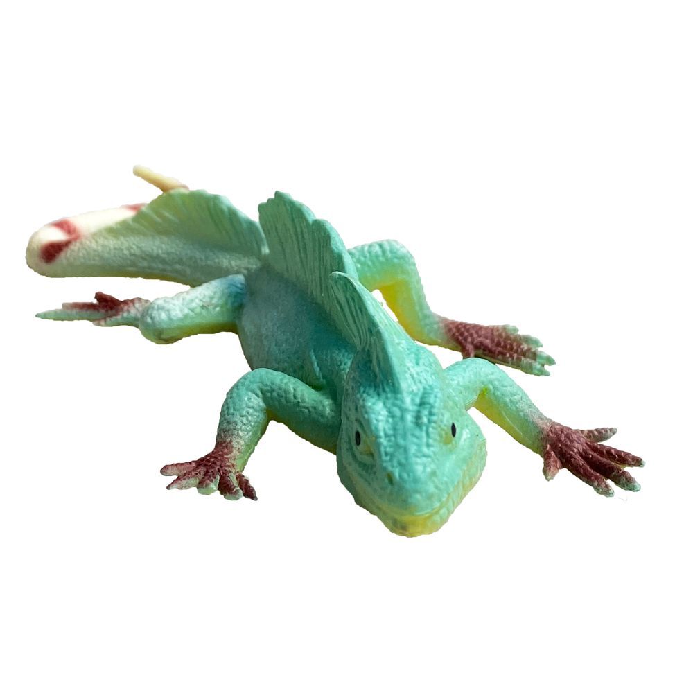 Galaxy Toys - Blue & Green Lizard Toy With Textured Skin - Realistic Reptile Animal Model