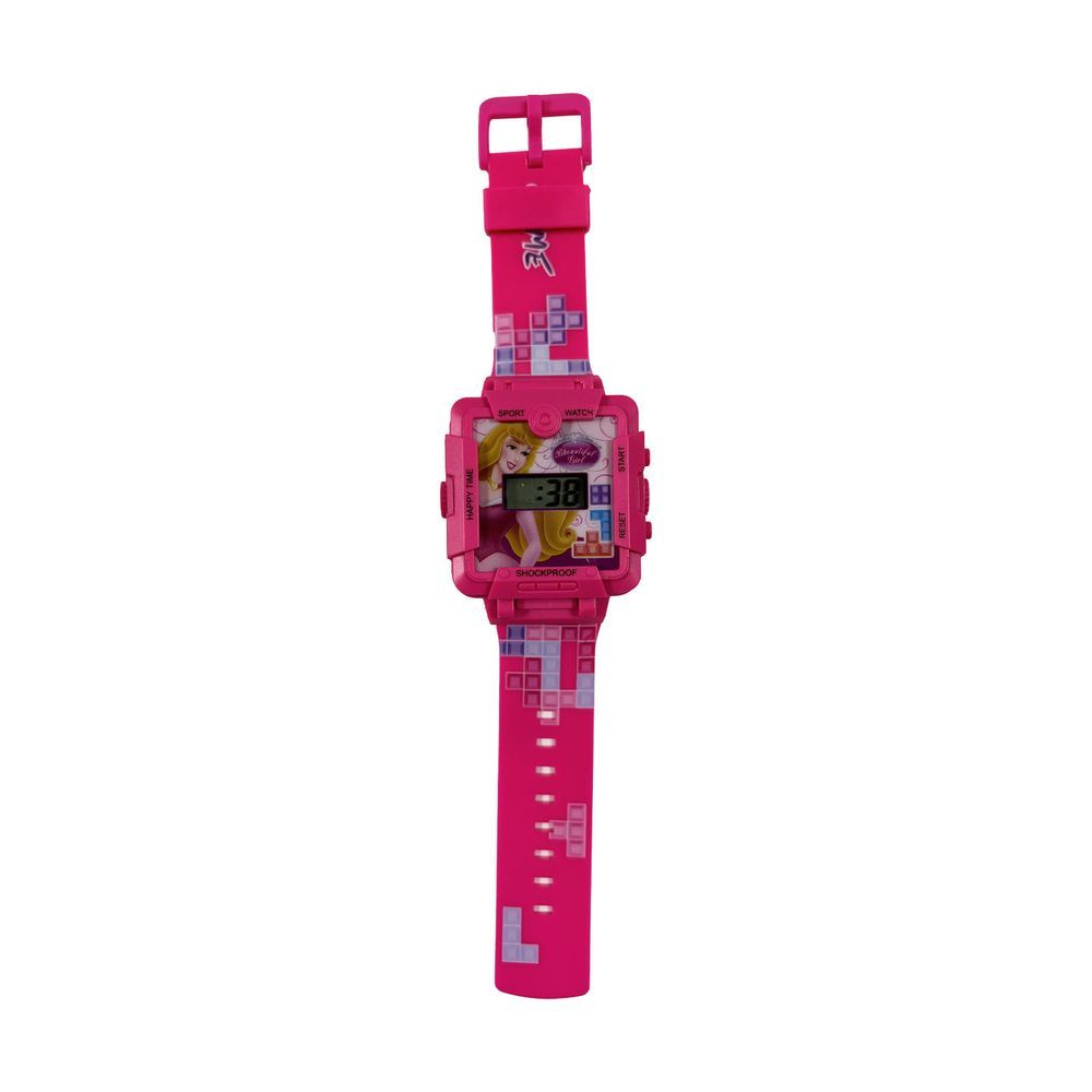 Disney - 2-In-1 Digital LED Watch And Gaming - Princess - Pink