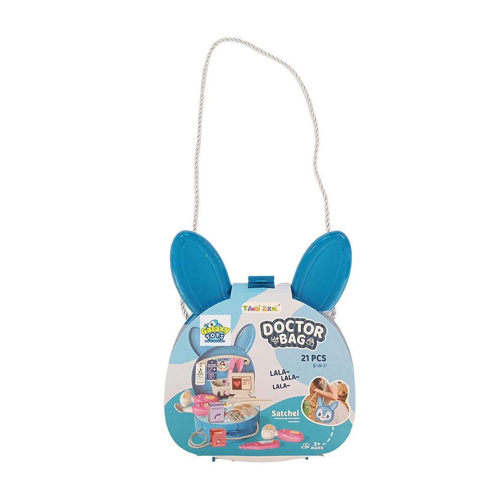 Galaxy Toys - Creative Medical Doctor Shoulder Bag Play Set - Blue