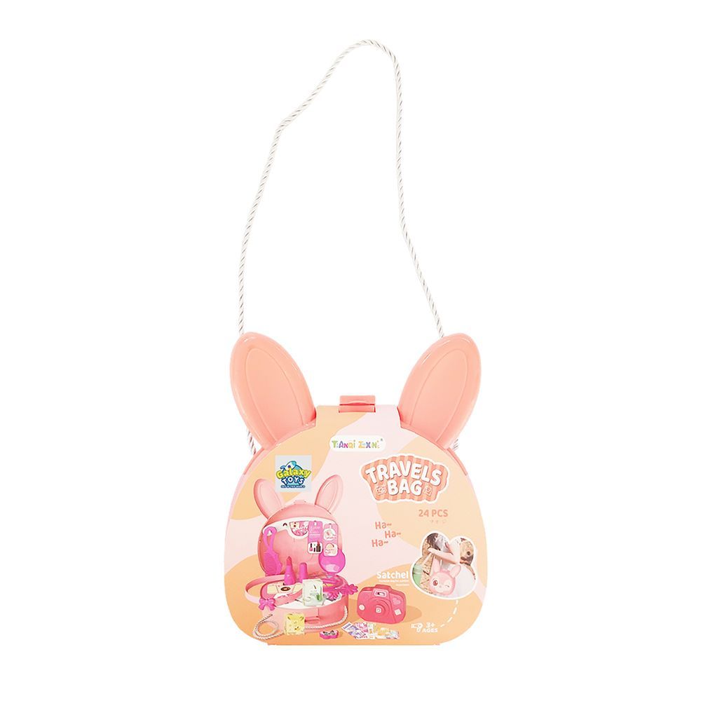 Galaxy Toys - Bunny-Themed Travels Shoulder Bag - Peach