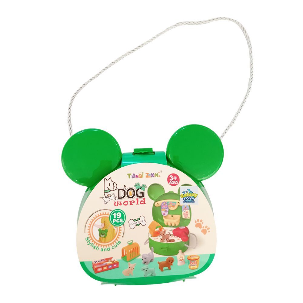 Galaxy Toys - Pet World Animal Care Play Set - Green