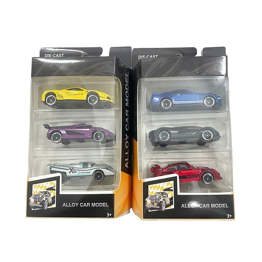 Galaxy Toys - Collectible Alloy Model Car Set - Style May Vary - 3 Pcs