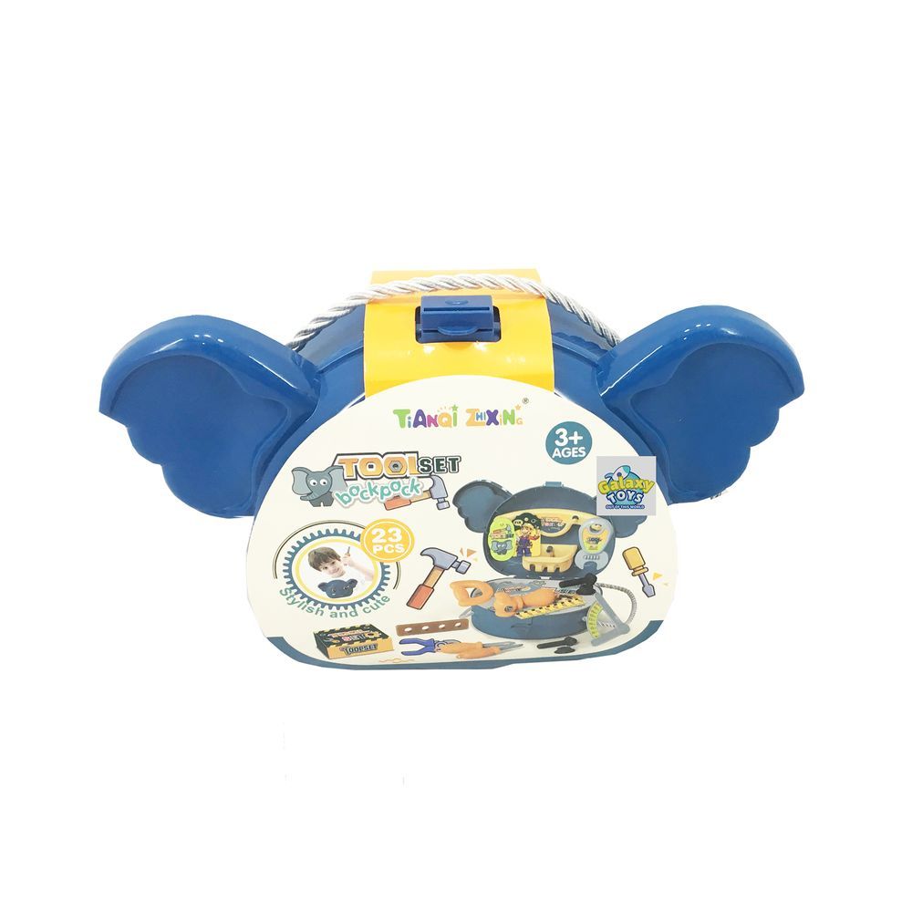 Galaxy Toys - Kids Backpack Tool Play Set - Blue