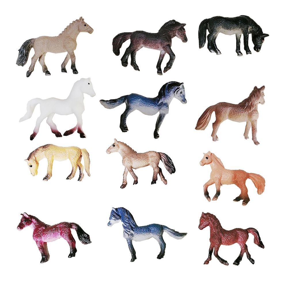 Galaxy Toys - Horse Figurine Playset - Style May Vary - 6 Pcs