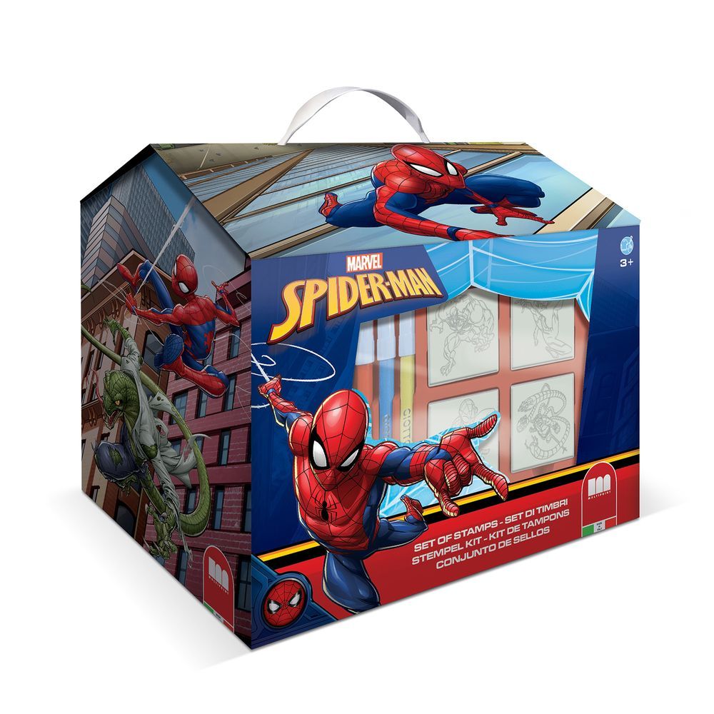 Multiprint - Spiderman House Stamping & Coloring Set