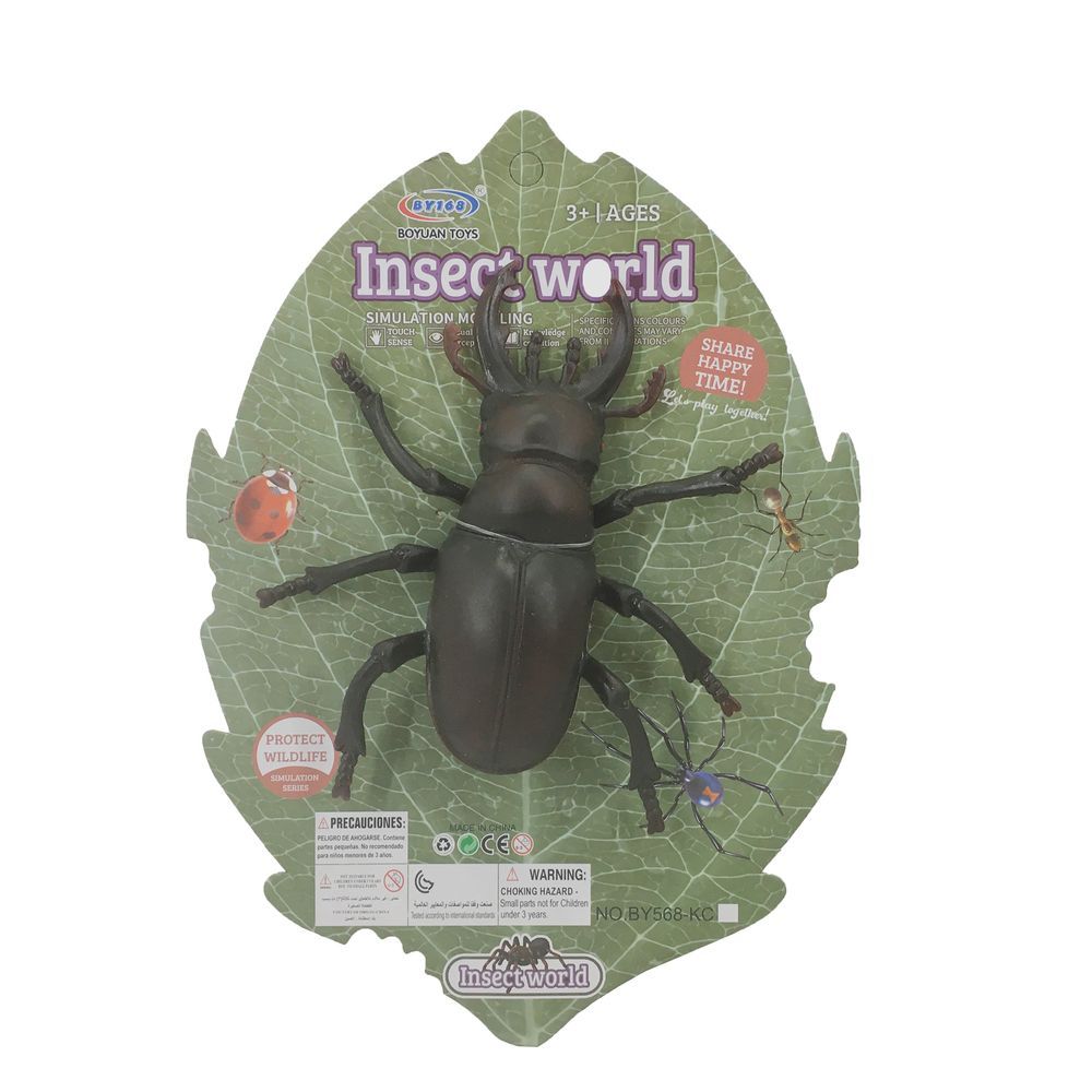 Galaxy Toys - Insect World Simulation Series Toy Beetle - Black