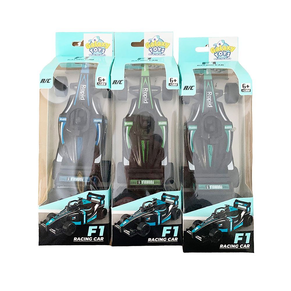 Galaxy Toys - 2 Channel RC F1 Racing Car - Color May Vary - 1 Pc