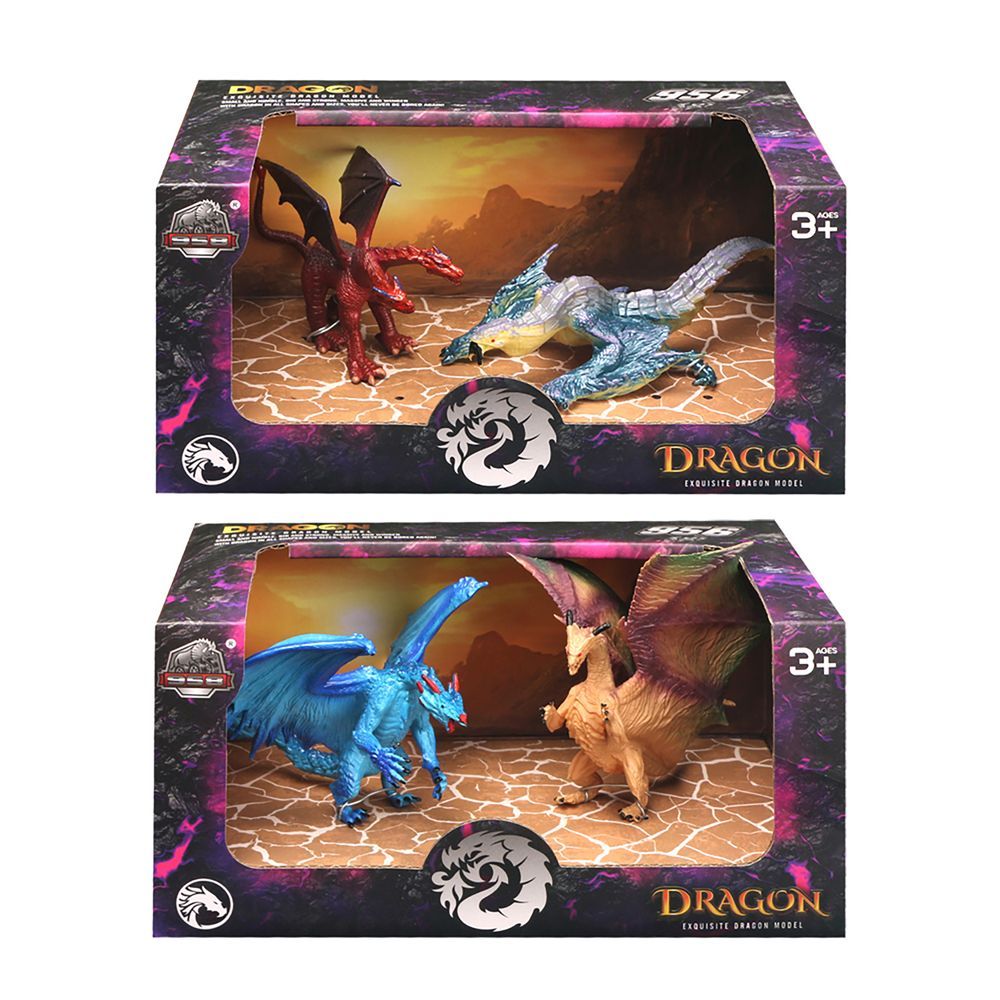 Galaxy Toys - Exquisite Dragon Model 2Pc Set - Style May Vary