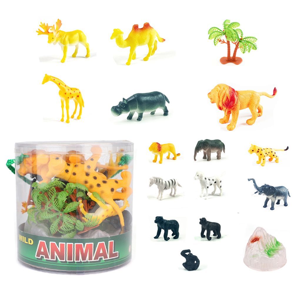 Galaxy Toys - Wild Animal Playset - 18 Pcs