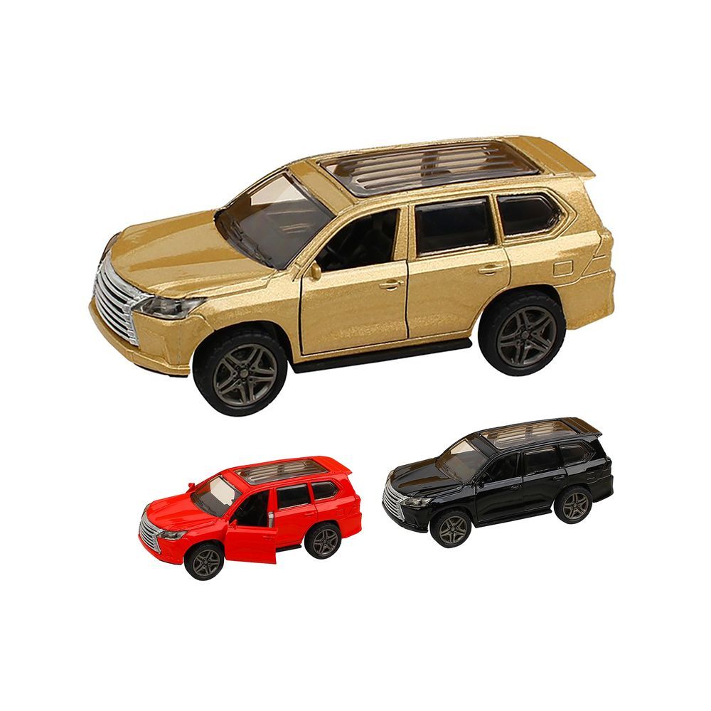 Galaxy Toys - 1/32 Lexus LX SUV Pull Back Die-Cast Car - 10-15 cm - Color May Vary - 1 Pc