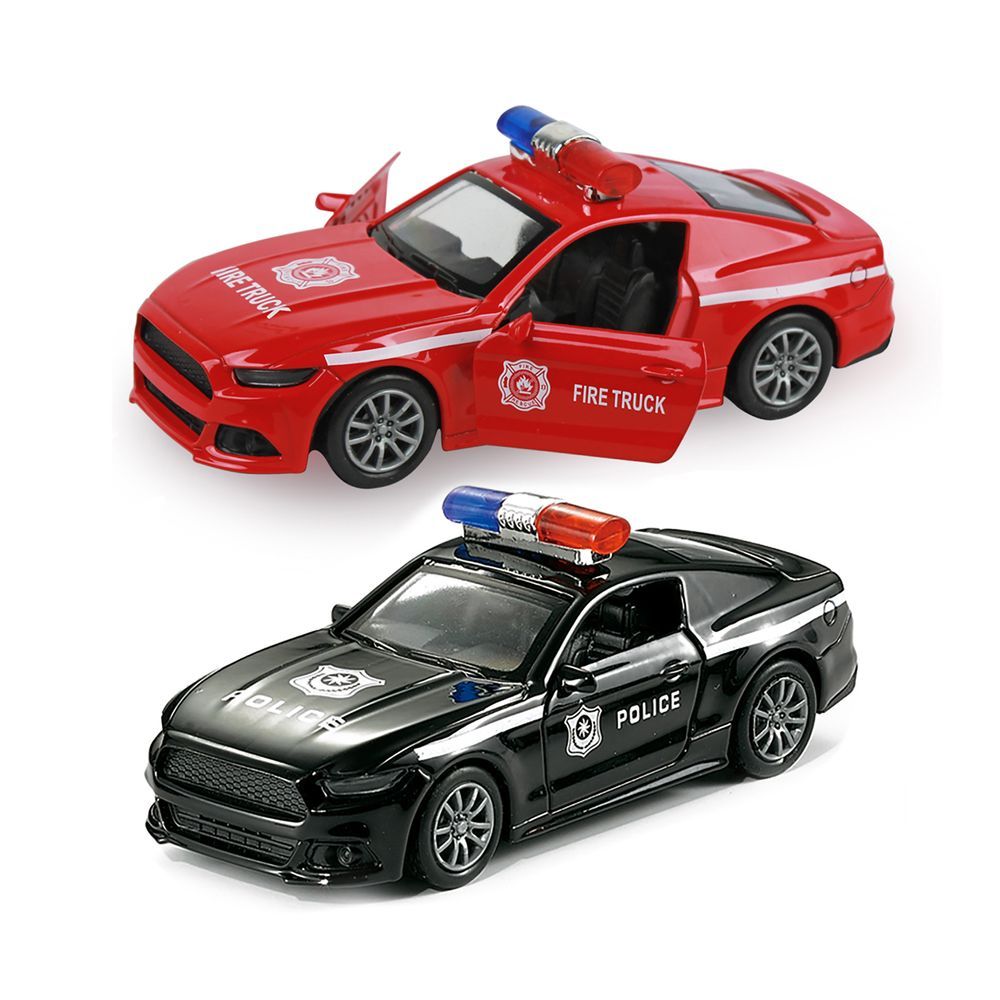 Galaxy Toys - 1/32 Ford Mustang Pull Back Die-Cast Car - 10-15 cm - Color May Vary - 1 Pc