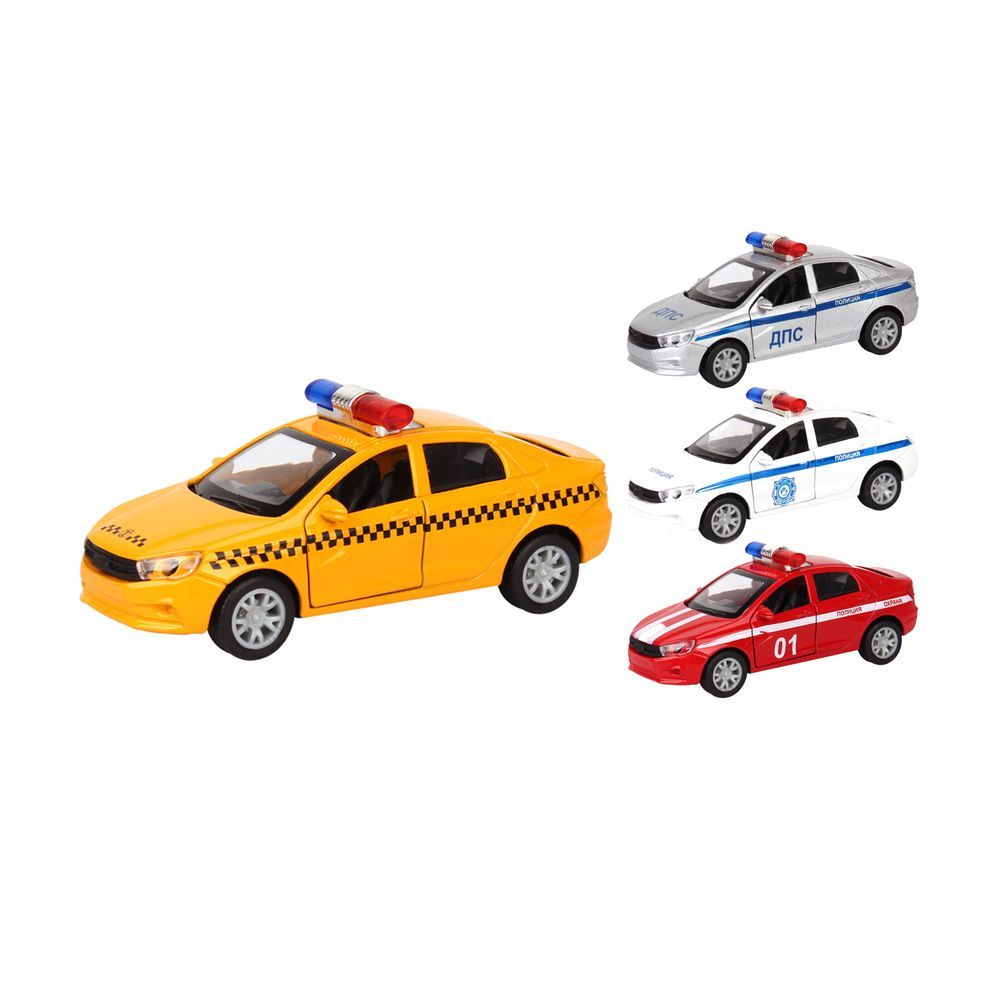 Galaxy Toys - 1/32 Police Sedan Pull Back Die-Cast Car - 10-15 cm - Color May Vary - 1 Pc