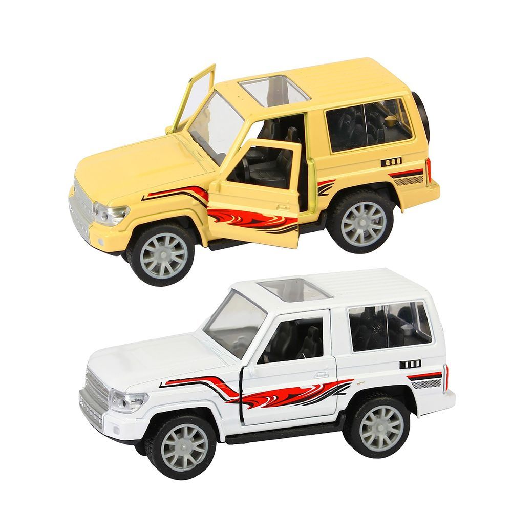 Galaxy Toys - 1/32 Suzuki Samurai Pull Back Die-Cast Car - 10-15 cm - Color May Vary - 1 Pc