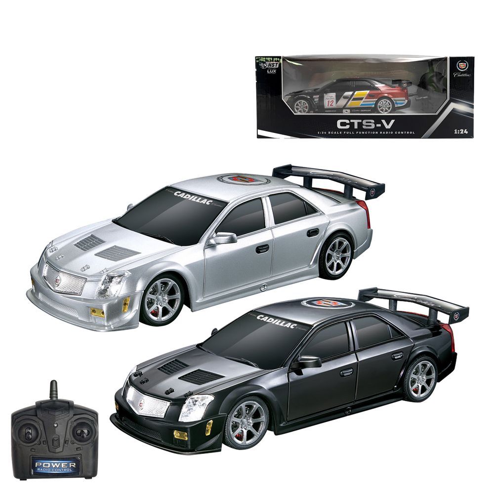 HST - 1/24 Lux Licensed Cadillac CTS Remote Control Car - Color May Vary - 1 Pc