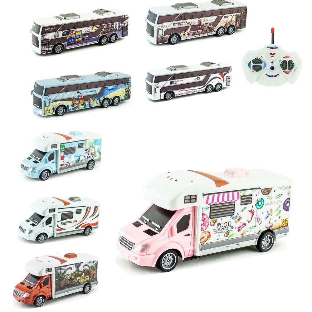 HST - Remote Control Adventure Camper Vans And Bus - Style May Vary - 1 Pc