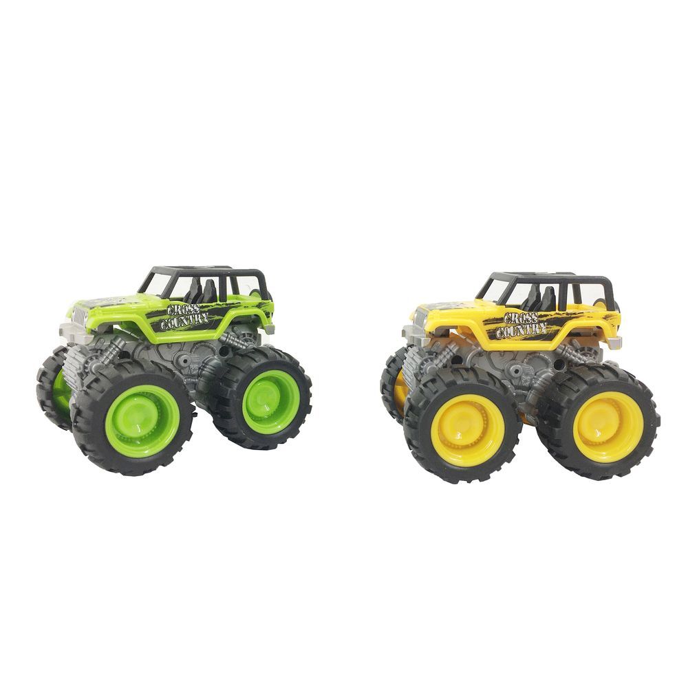 Galaxy Toys - Friction Truck - Green/Yellow - Color May Vary - 12 cm - 1 Pc